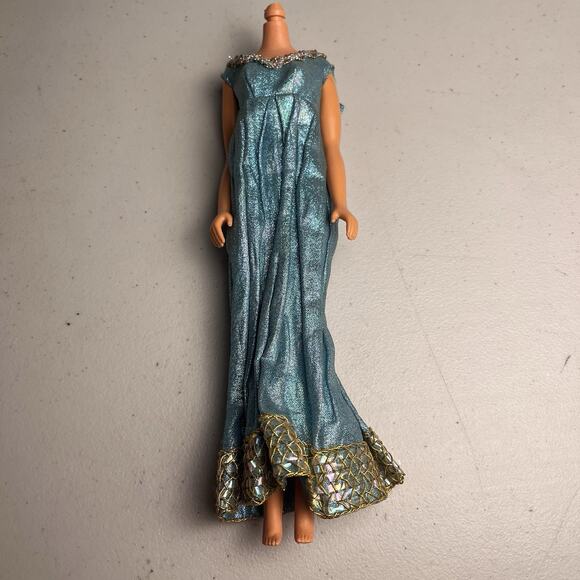 Vintage Barbie Dress #1469 Blue Royalty 1970 Fashion Clothes Superstar Era - Picture 6 of 16